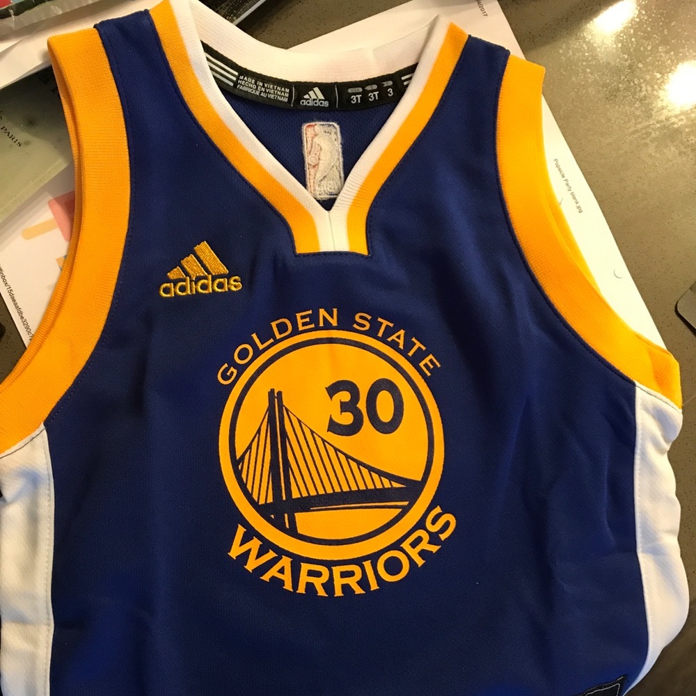 Toddler 3T warriors jersey. Brand new